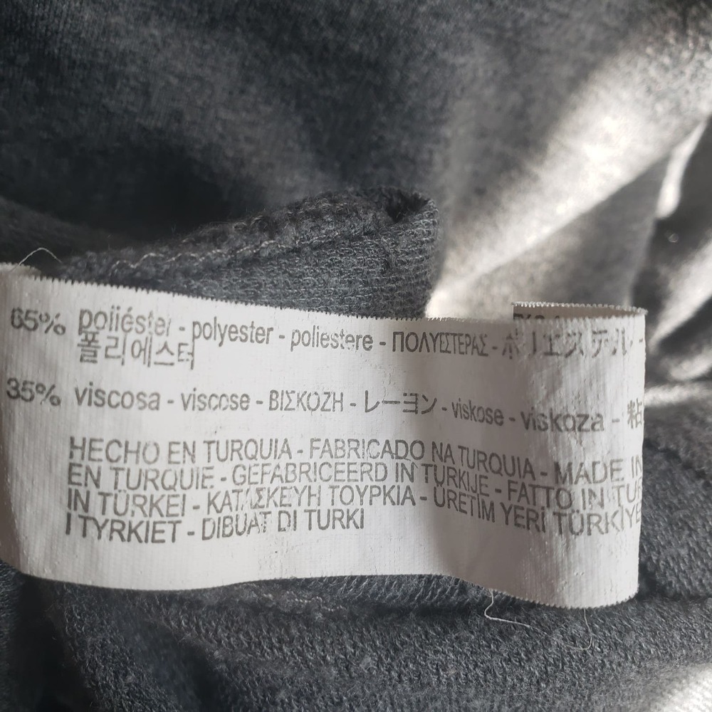 Zara Trafaluc Gray Bell Sleeve Tunic Mini Dress Size Medium - Picture 4 of 11
